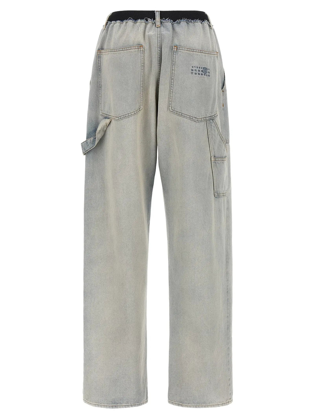 MM6 Maison Margiela Blue Cotton Relaxed Fit Jeans