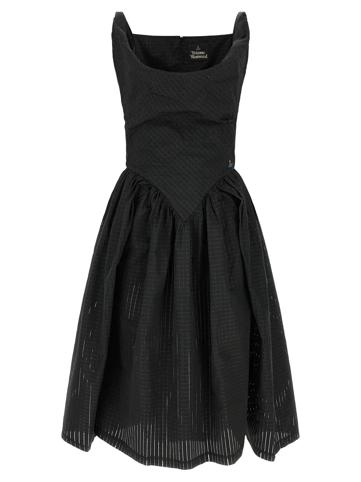 Vivienne Westwood Black Polyester Midi Dress