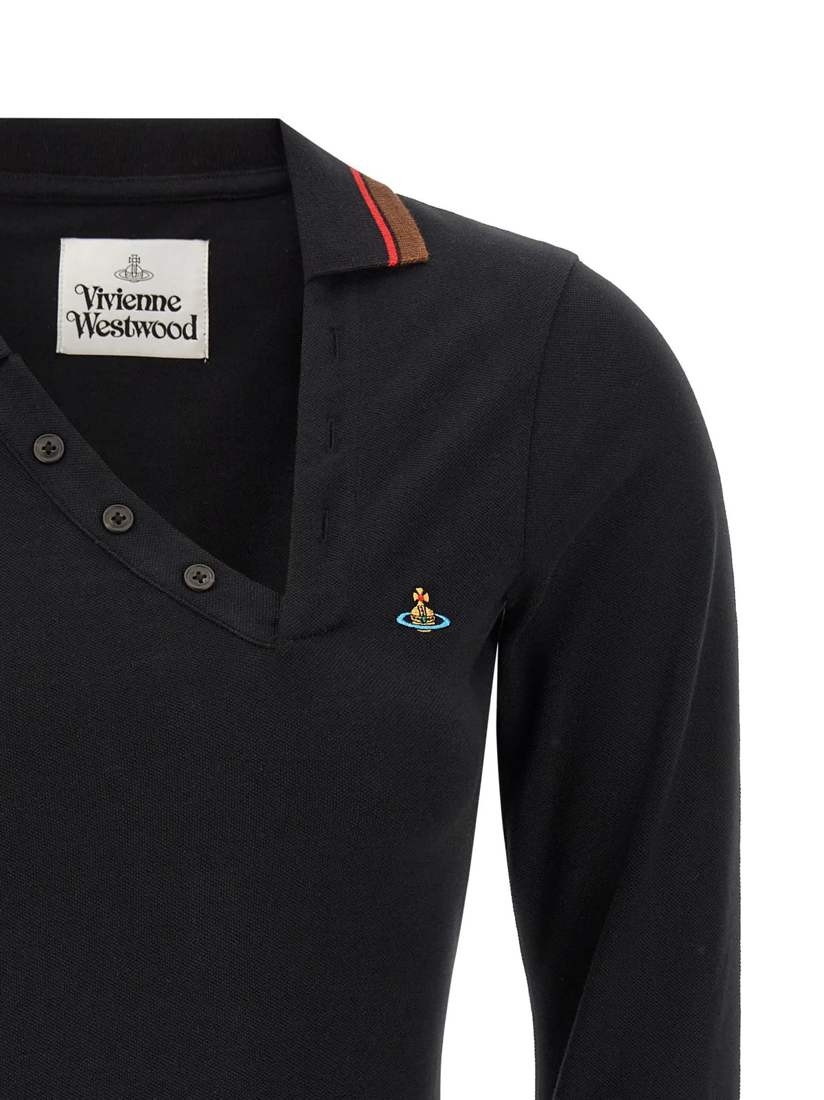 Vivienne Westwood Black Cotton Polo Shirt