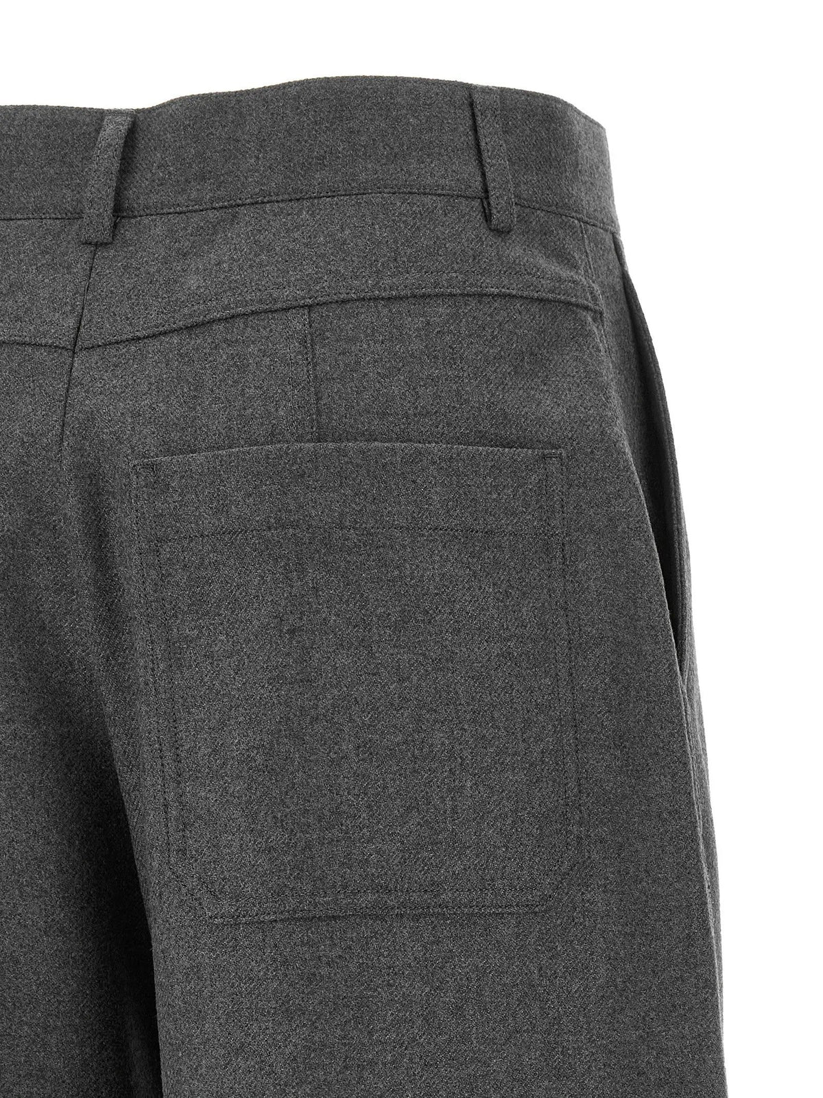 Armarium Armarium Gray Virgin Wool Casual Pants