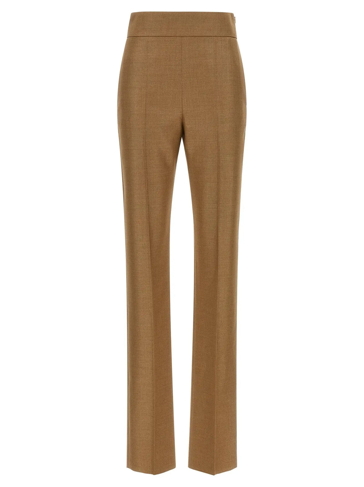 Pantalon habillé Valentino Garavani en laine vierge beige