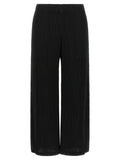 Issey Miyake Black Polyester Casual Pants