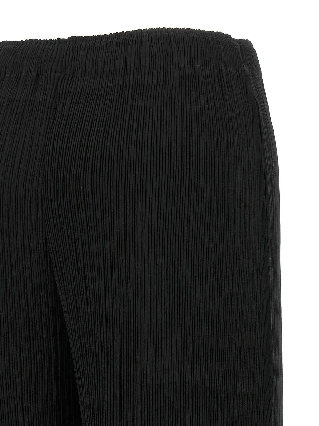 Issey Miyake Black Polyester Casual Pants