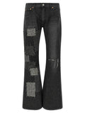 Junya Watanabe Black Cotton Flared Jeans