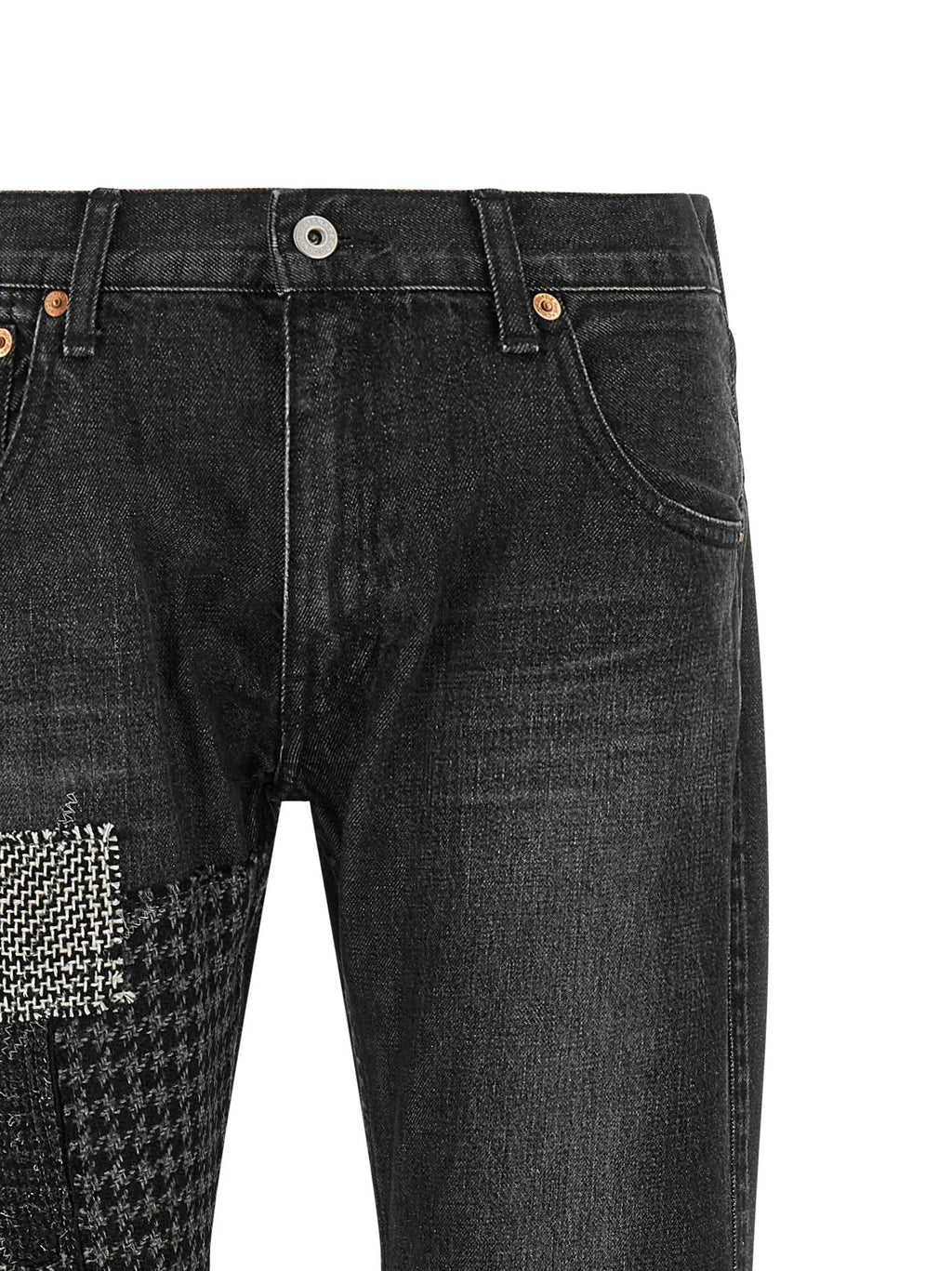 Junya Watanabe Black Cotton Flared Jeans