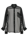 Chemisier noir en polyester Comme Des Garçons
