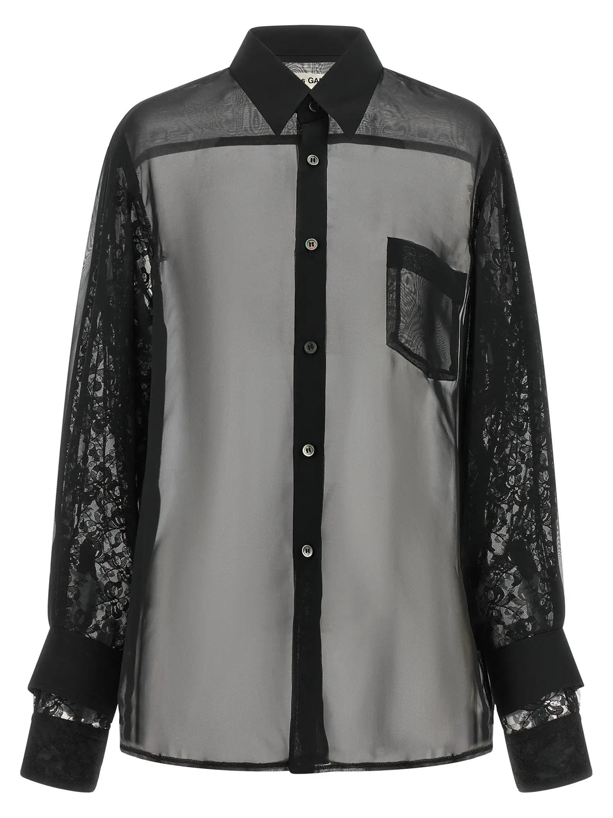 Chemisier noir en polyester Comme Des Garçons
