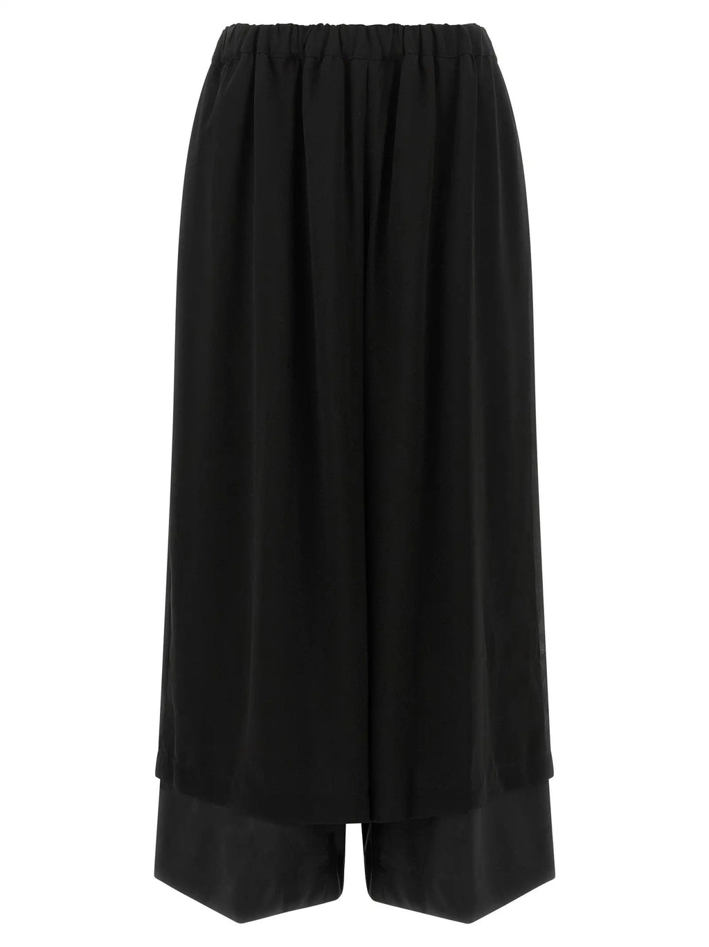 Comme Des Garçons Black Wool Casual Pants