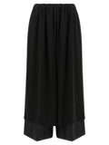 Comme Des Garçons Black Wool Casual Pants