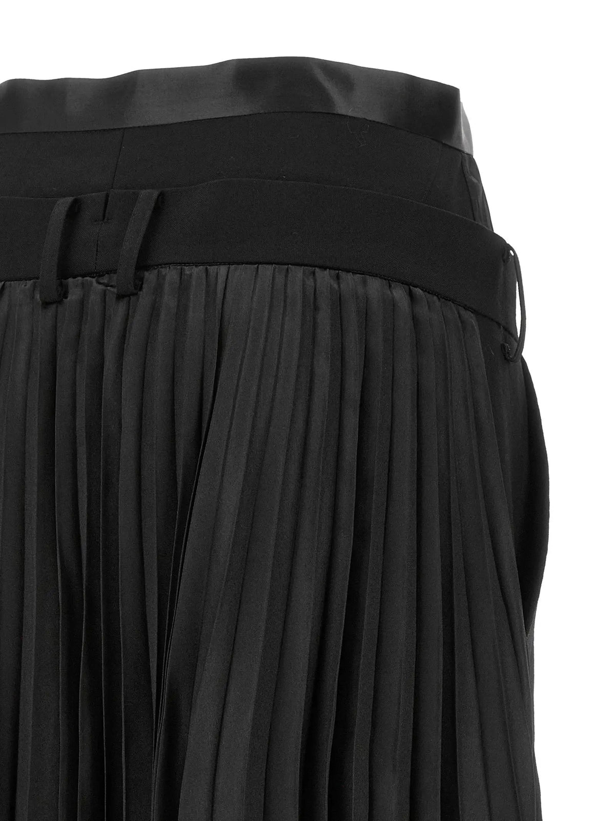 Junya Watanabe Pantalon décontracté en laine noire