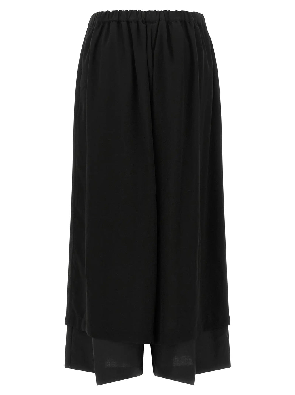 Comme Des Garçons Black Wool Casual Pants