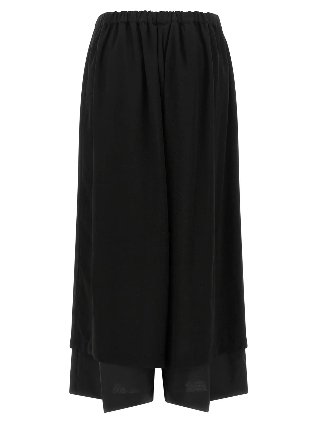 Pantalon décontracté en laine noire Comme Des Garçons