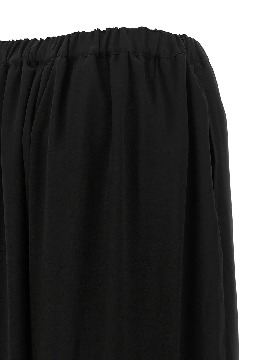 Comme Des Garçons Black Wool Casual Pants
