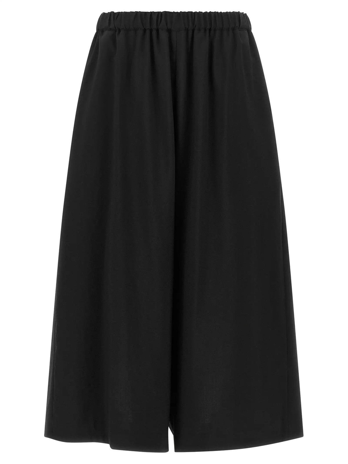 Pantalon court en laine noire Comme des Garçons