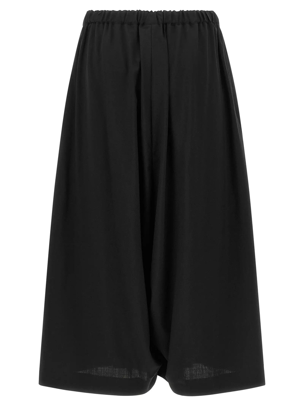 Pantalon court en laine noire Comme des Garçons
