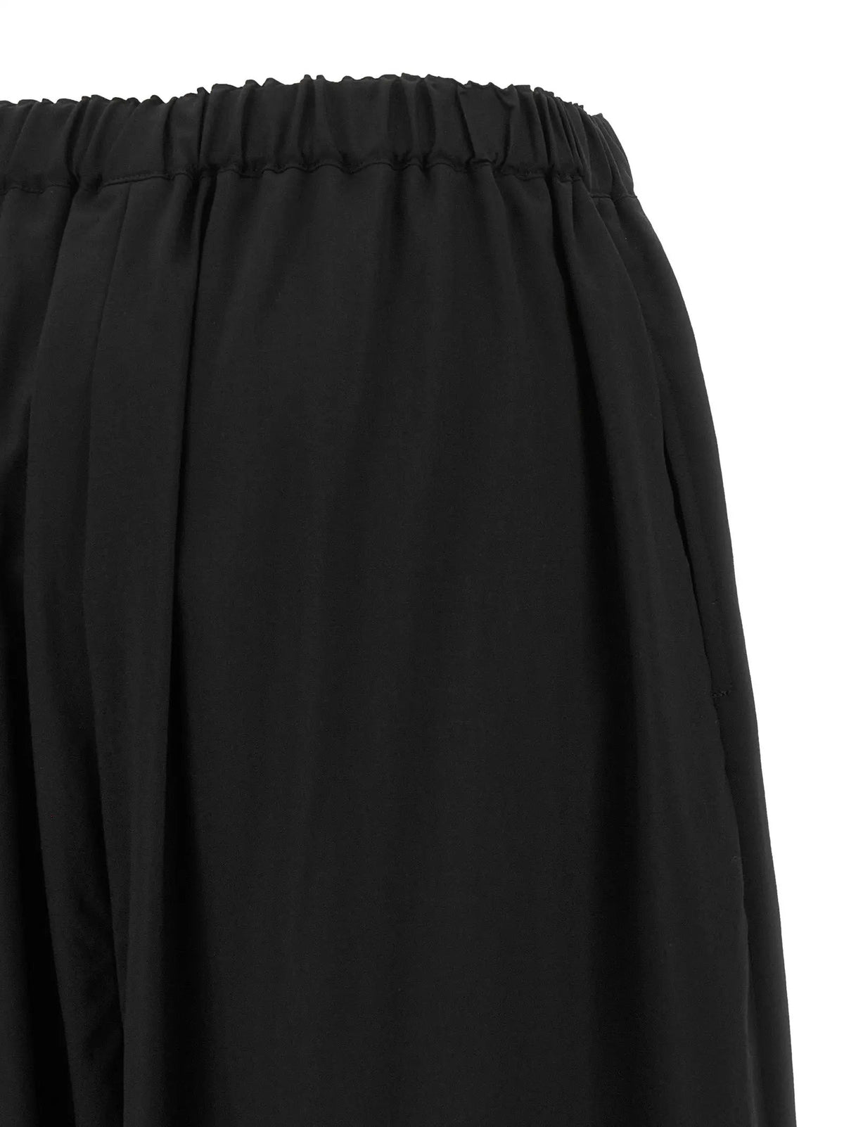 Pantalon court en laine noire Comme des Garçons