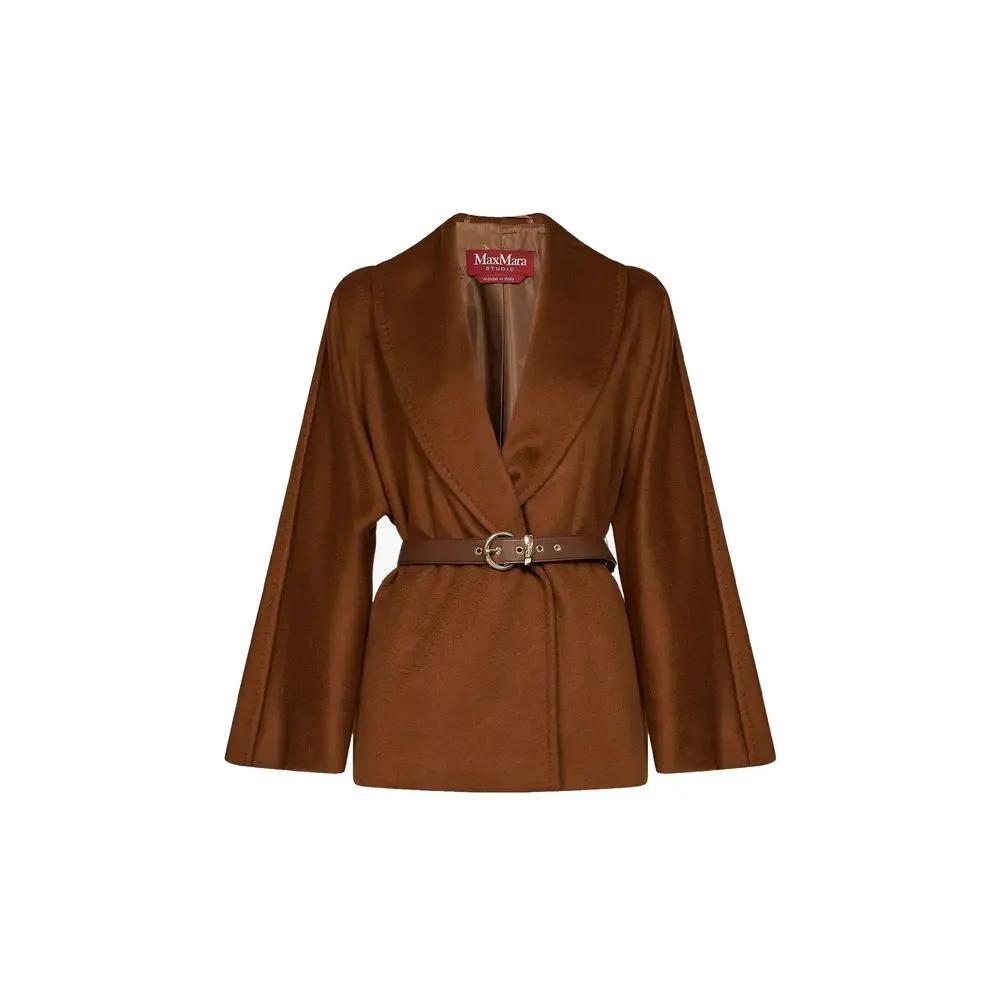 Max Mara Max Mara Brown Virgin Wool Jacket