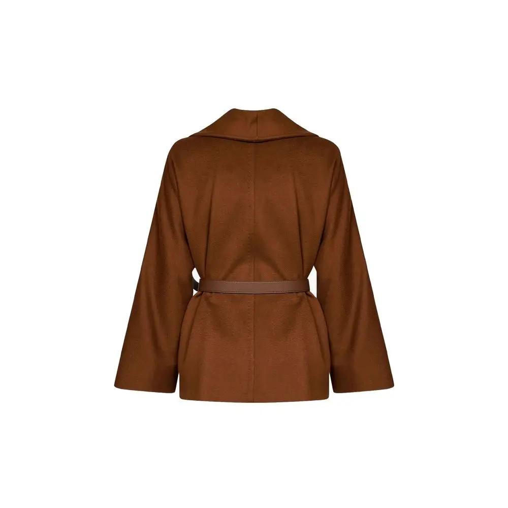 Max Mara Max Mara Brown Virgin Wool Jacket
