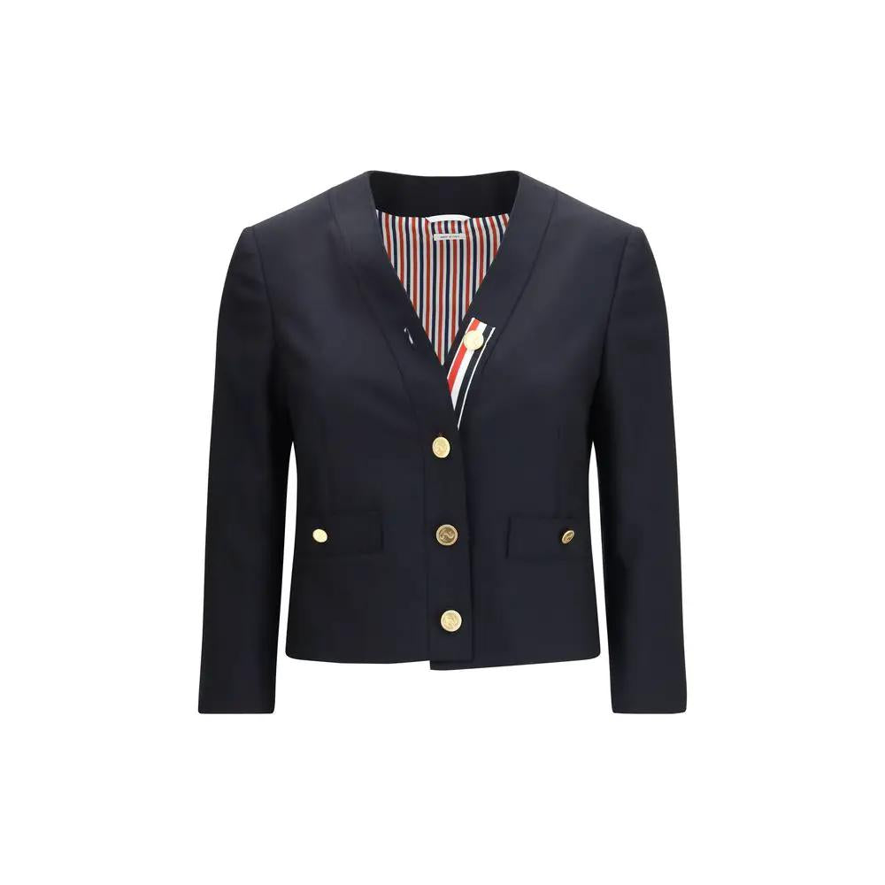 Thom Browne Thom Browne Blue Wool Oves Aries Jacket