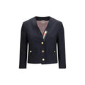 Thom Browne Thom Browne Blue Wool Oves Aries Jacket