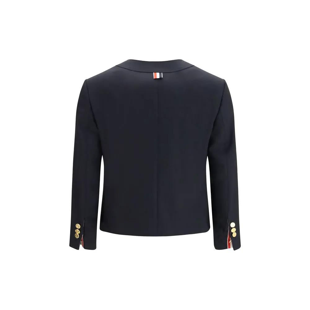 Thom Browne Thom Browne Blue Wool Oves Aries Jacket