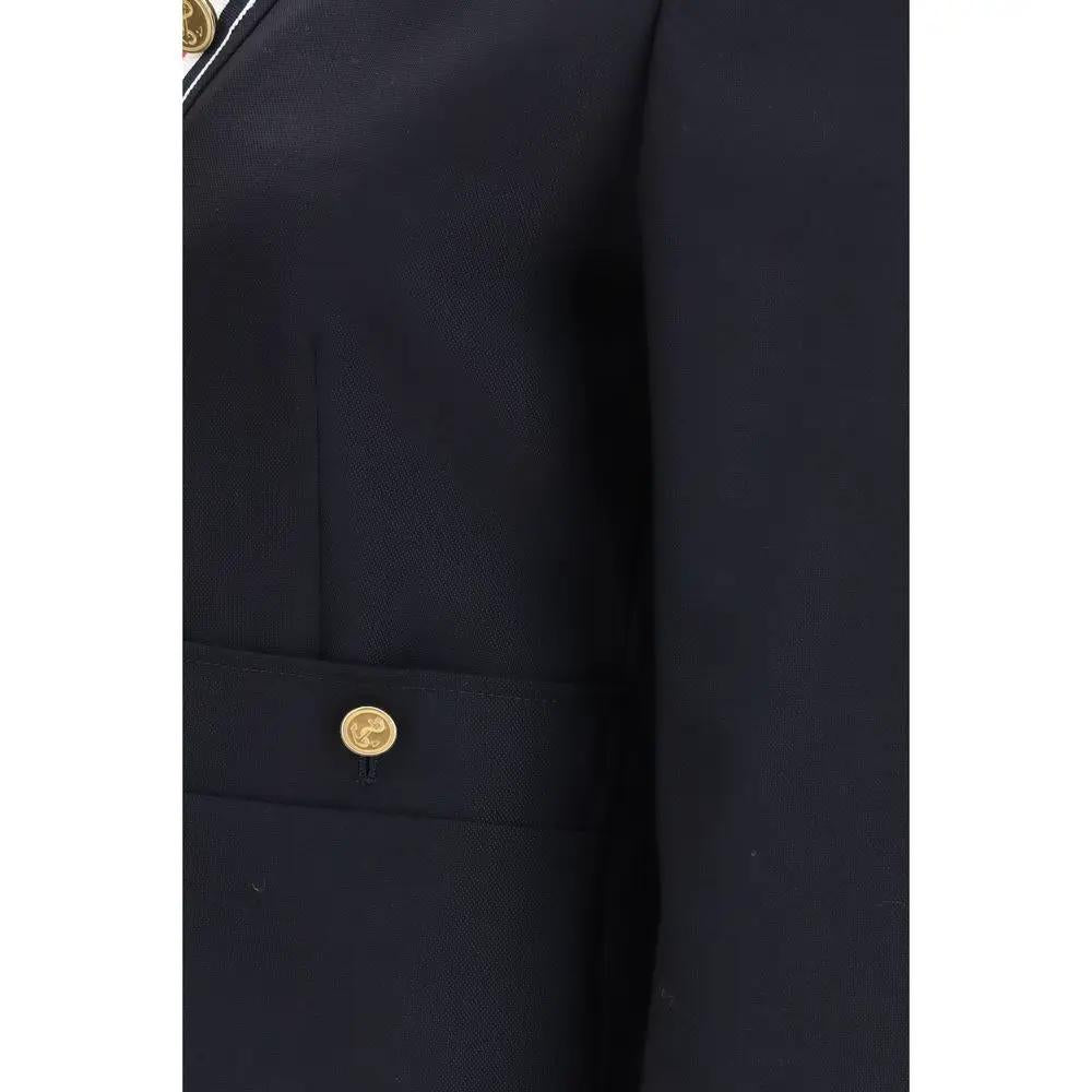 Thom Browne Thom Browne Blue Wool Oves Aries Jacket
