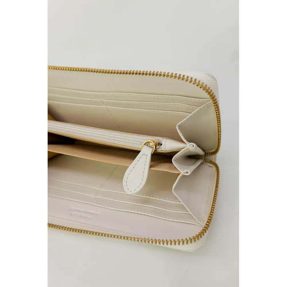 PINKO Cream Leather Wallet