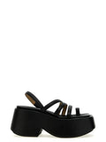 Marsell Marsell Black Calfskin Stiletto Heel Sandals