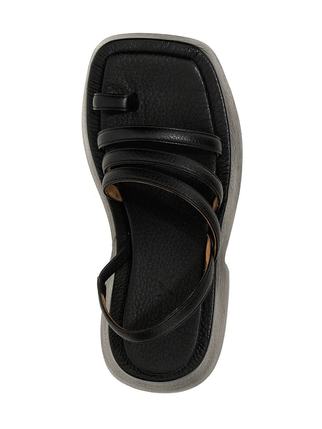 Marsell Marsell Black Calfskin Stiletto Heel Sandals