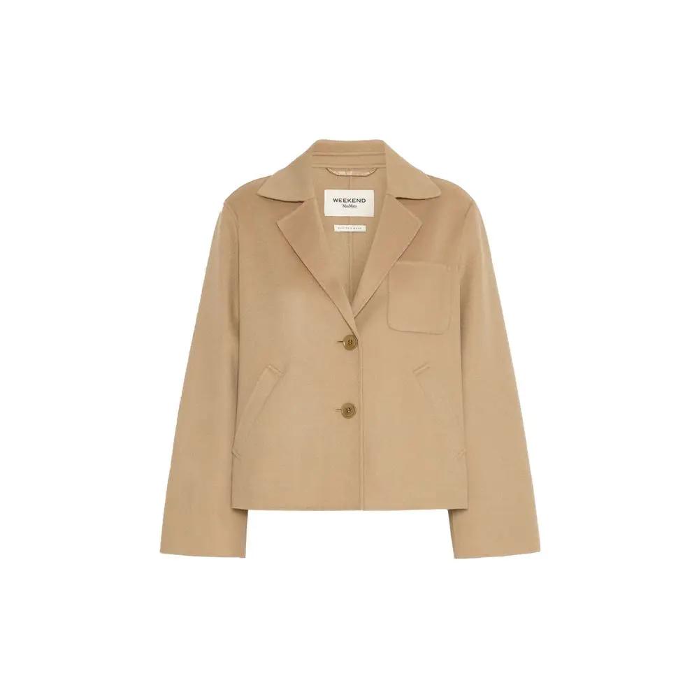Max Mara Max Mara Brown Polyamide Full-Length Jacket