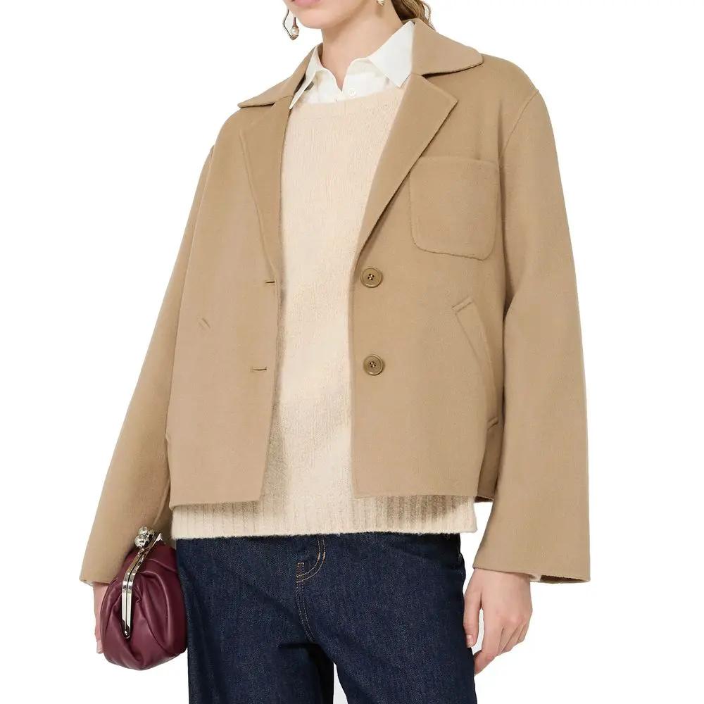 Max Mara Max Mara Brown Polyamide Full-Length Jacket