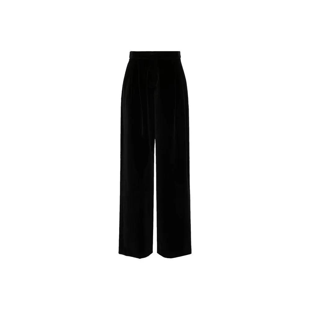 Max Mara Max Mara Black Cotton Casual Pants