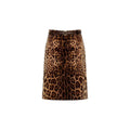 Max Mara Max Mara Brown Cotton Midi Skirt