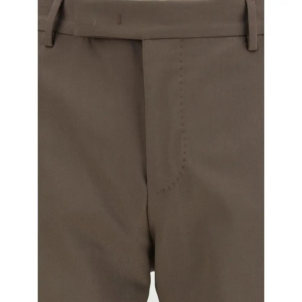 PT Torino PT Torino Brown Wool Oves Aries Dress Pants