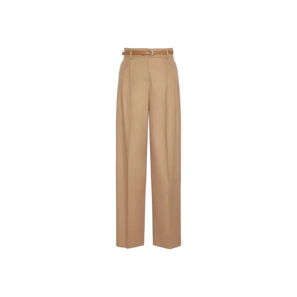Max Mara Max Mara Brown Virgin Wool Casual Pants