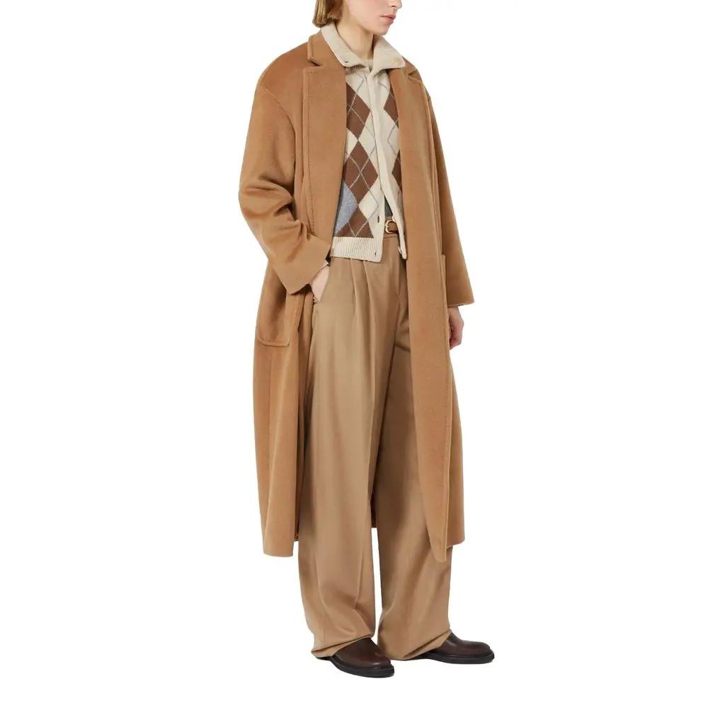 Max Mara Max Mara Brown Virgin Wool Casual Pants