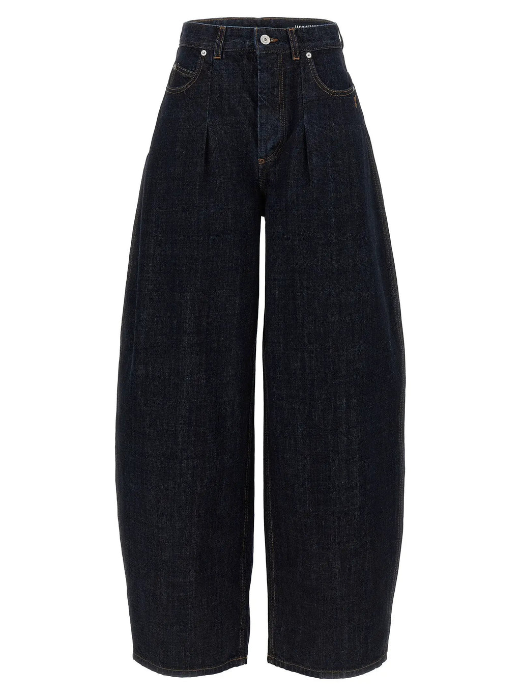 Jacquemus Jacquemus Blue Cotton High-Waisted Jean