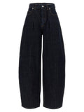 Jacquemus Jacquemus Blue Cotton High-Waisted Jean
