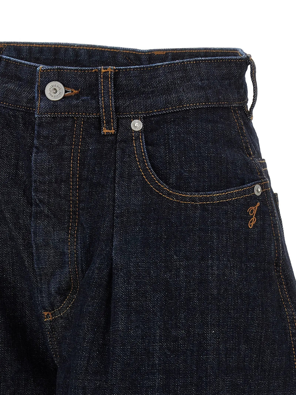 Jacquemus Jacquemus Blue Cotton High-Waisted Jean