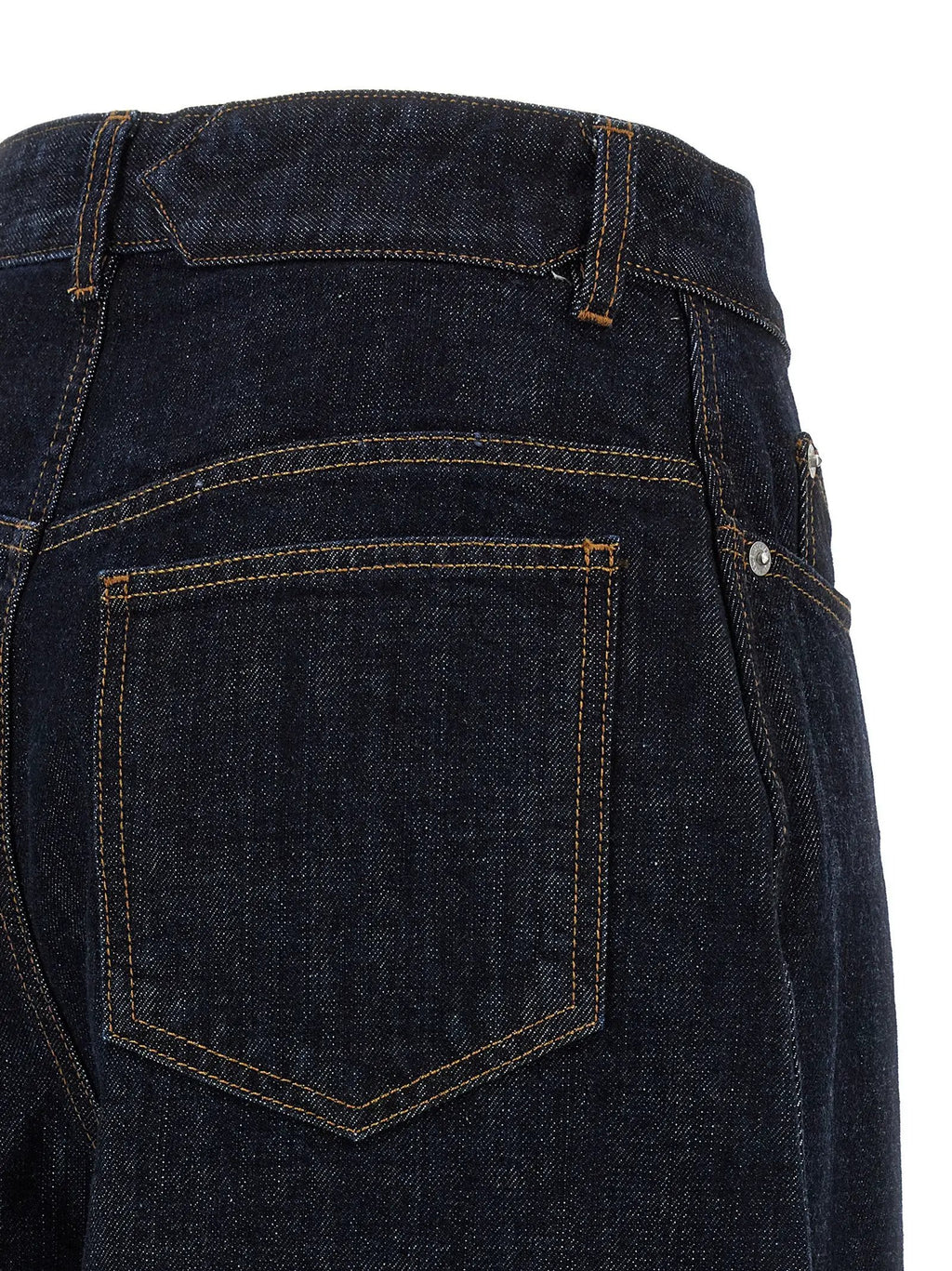 Jacquemus Jacquemus Blue Cotton High-Waisted Jean