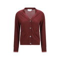 Thom Browne Thom Browne Bordeaux Wool Oves Aries Cardigan