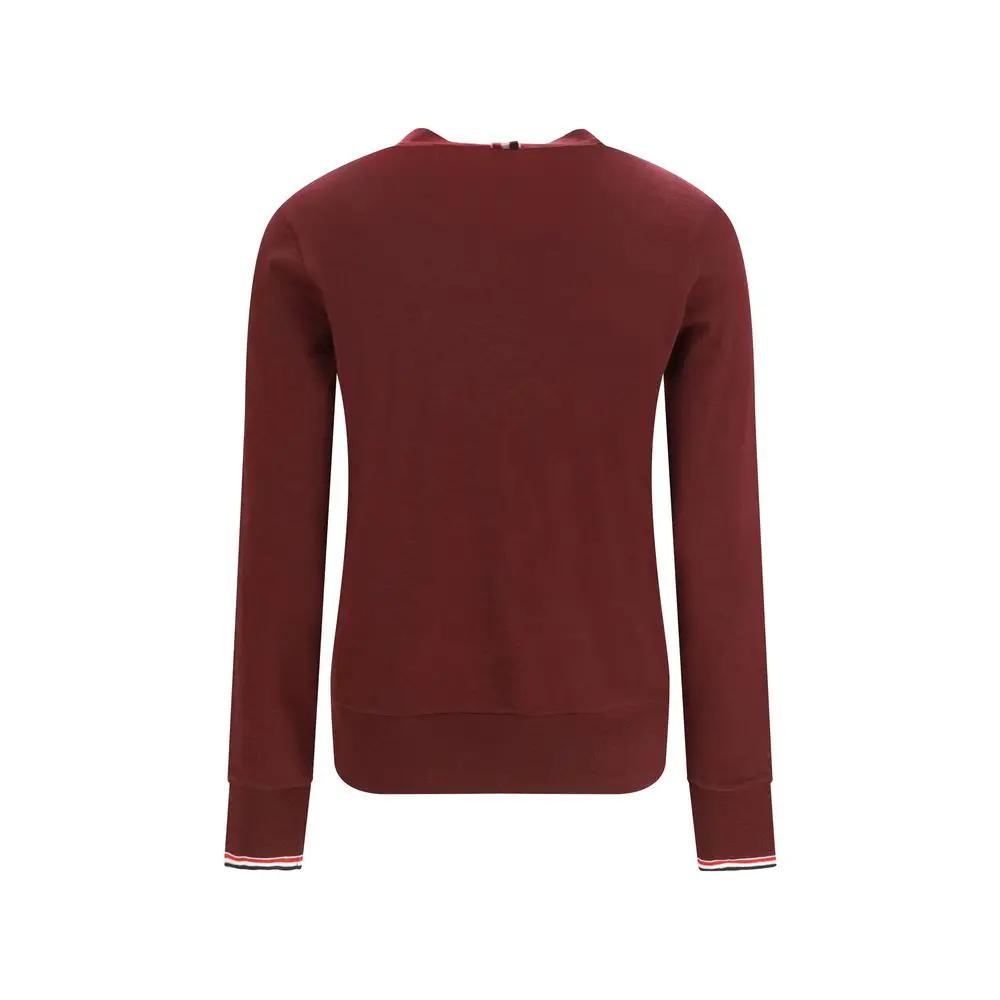 Thom Browne Thom Browne Bordeaux Wool Oves Aries Cardigan