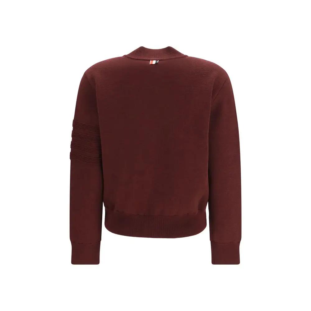 Thom Browne Thom Browne Bordeaux Wool Oves Aries Bomber
