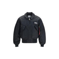 ALPHA INDUSTRIES Black Polyester Bomber