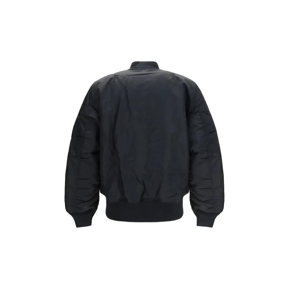 ALPHA INDUSTRIES ALPHA INDUSTRIES Black Nylon Bomber