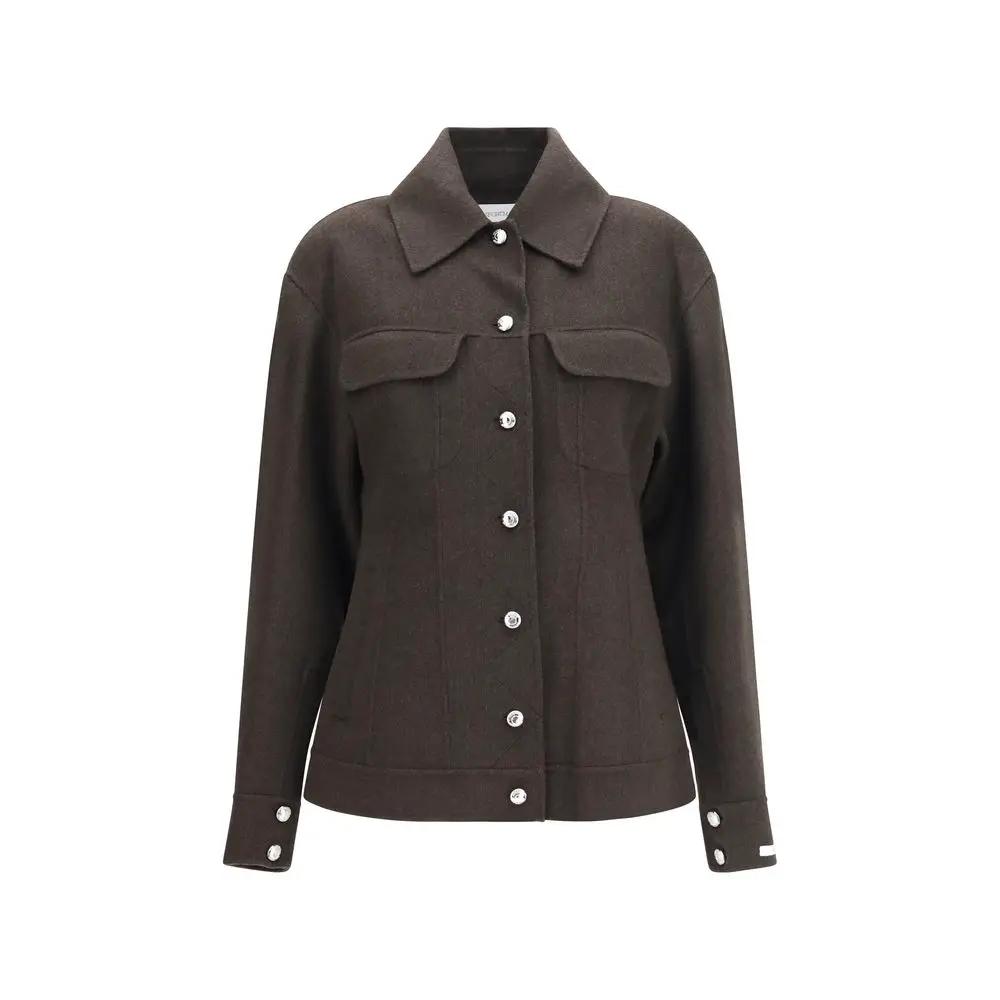 Veste longue en laine marron Oves Aries Max Mara