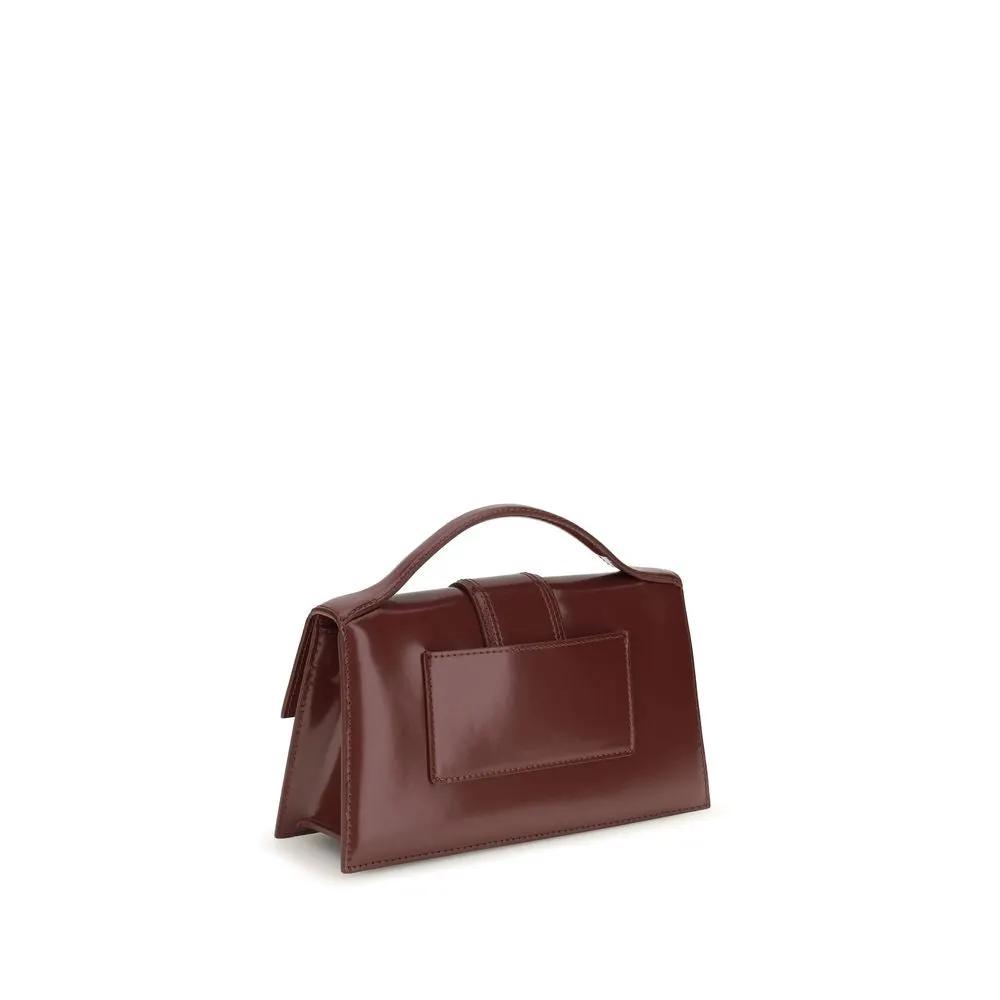 Jacquemus Bordeaux Calf Leather Bos Taurus Shoulder Bag