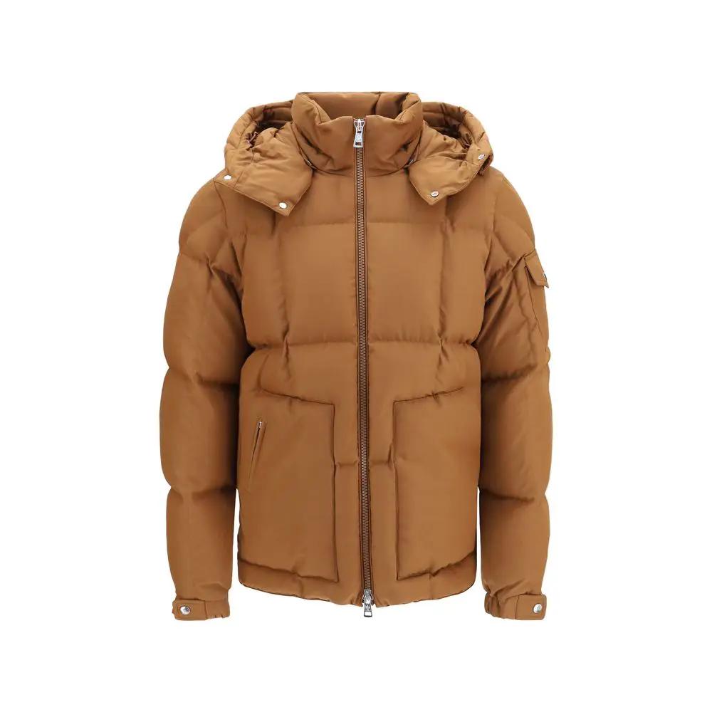Moncler Brown Polyester Full-Length Jacket
