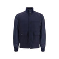 Moncler Veste en Laine Oves Aries Bleu