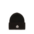 Moncler Brown Wool Oves Aries Beanie